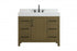 Elegant Lighting Nathan Vanity Cabinet 1DR 6DW 42 Inch W x 22 Inch D x 34 Inch H in Chestnut Brown Model: VF60642MCB