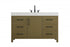 Elegant Lighting Nathan Vanity Cabinet 2DR 3DW 54 Inch W x 22 Inch D x 34 Inch H in Chestnut Brown Model: VF60654DMCB