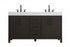 Elegant Lighting Nathan Vanity Cabinet 4DR 3DW 60 Inch W x 22 Inch D x 34 Inch H in Chestnut Brown Model: VF60660DMCB