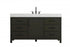Elegant Lighting Nathan Vanity Cabinet 4DR 3DW 60 Inch W x 22 Inch D x 34 Inch H in Chestnut Brown Model: VF60660DMCB