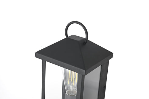 Elegant Lighting Neil 1 Light Wall Sconce W6.3 Inch E6.0 Inch H12.3 Inch in Black Model: OD411W12BK
