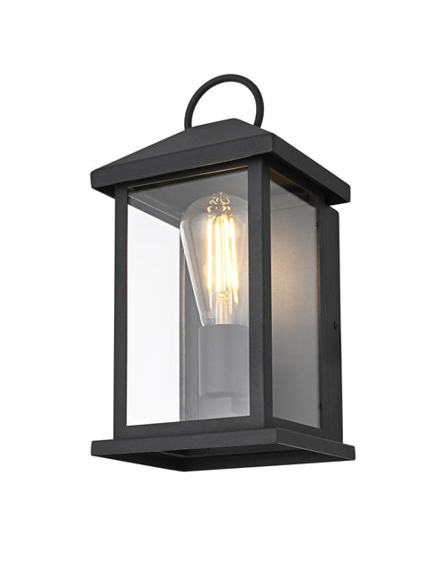 Elegant Lighting Neil 1 Light Wall Sconce W6.3 Inch E6.0 Inch H12.3 Inch in Black Model: OD411W12BK