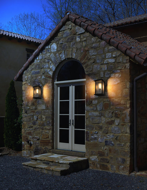 Elegant Lighting Neil 1 Light Wall Sconce W6.7 Inch E6.2 Inch H14.2 Inch in Black Model: OD411W14BK