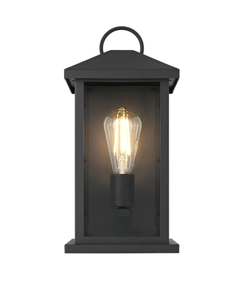 Elegant Lighting Neil 1 Light Wall Sconce W7.1 Inch E6.7 Inch H14.7 Inch in Black Model: OD411W15BK