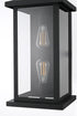 Elegant Lighting Neil 2 Light Wall Sconce W10.0 Inch E10.3 Inch H20.8 Inch in Black Model: OD411W21BK