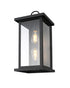 Elegant Lighting Neil 2 Light Wall Sconce W10.0 Inch E10.3 Inch H20.8 Inch in Black Model: OD411W21BK