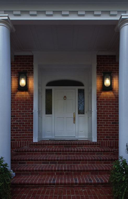 Elegant Lighting Neil 2 Light Wall Sconce W10.0 Inch E10.3 Inch H20.8 Inch in Black Model: OD411W21BK
