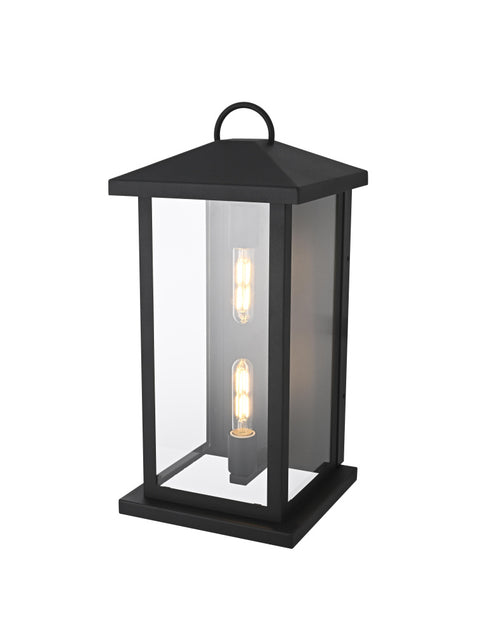 Elegant Lighting Neil 2 Light Wall Sconce W10.0 Inch E10.3 Inch H20.8 Inch in Black Model: OD411W21BK