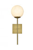 Elegant Lighting Neri 6 inch Wall Sconce White Shade in Chrome in Chrome and White Finish Model: LD2360C