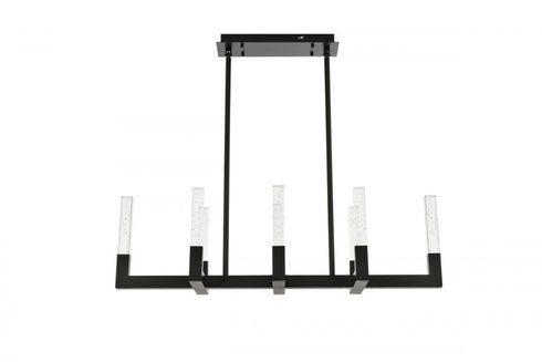 Elegant Lighting Noemi 42 Inch Adjustable LED Pendant in Black Model: 1030G42BK