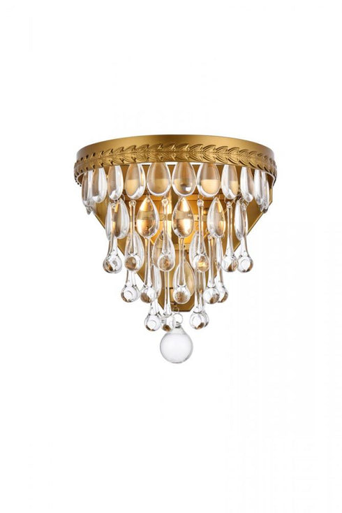 Elegant Lighting Nordic 1 Light Sconce Model: 1219W9BK/RC