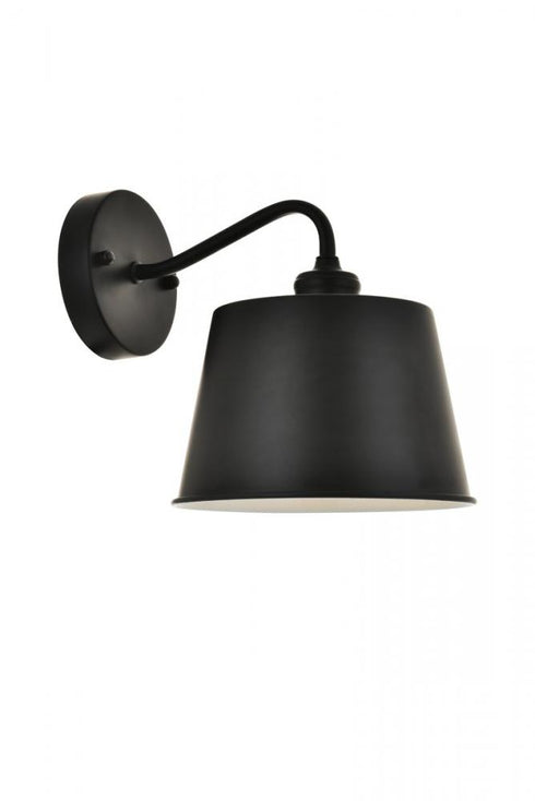 Elegant Lighting Nota 1 light black Wall Sconce Model: LD4059W8BK