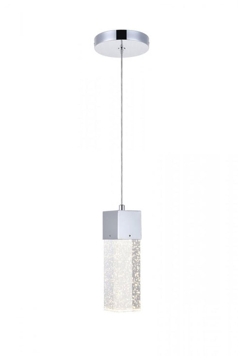 Elegant Lighting Novastella 1 light in Chrome LED Pendant Model: 5300D4C