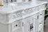 Elegant Lighting Oakland 42 Inch Single Bathroom Vanity in Antique White with Ivory White Engineered Marble Model: VF38842AW-VW