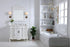 Elegant Lighting Oakland 42 Inch Single Bathroom Vanity in Antique White with Ivory White Engineered Marble Model: VF38842AW-VW