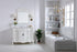 Elegant Lighting Oakland 48 Inch Single Bathroom Vanity in Antique White with Ivory White Engineered Marble Model: VF38848AW-VW