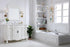 Elegant Lighting Oakland 48 Inch Single Bathroom Vanity in Antique White with Ivory White Engineered Marble Model: VF38848AW-VW