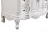 Elegant Lighting Oakland 48 Inch Single Bathroom Vanity in Antique White with Ivory White Engineered Marble Model: VF38848AW-VW