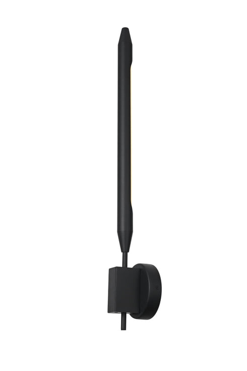 Elegant Lighting Odin 1 Light Wall Sconce W4.7 Inch E3.5 Inch H28.0 Inch in Black Model: OD401W28BK