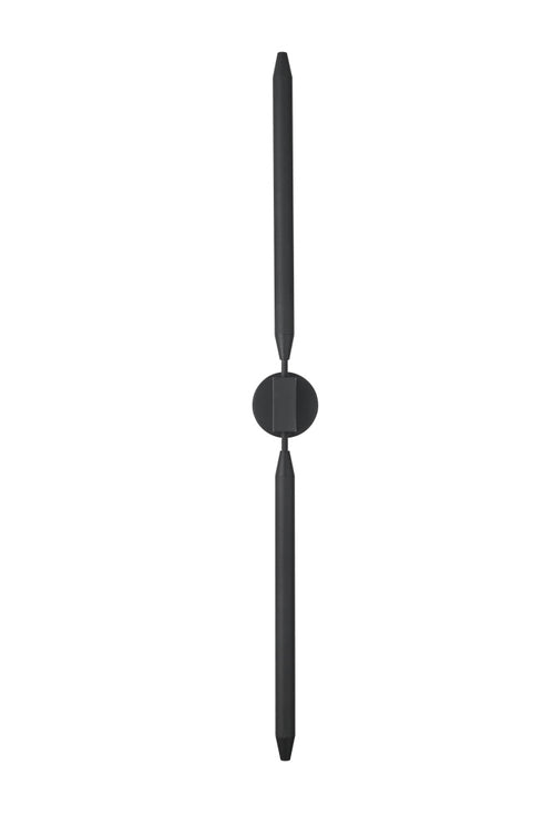 Elegant Lighting Odin 2 Light Wall Sconce W4.9 Inch E3.5 Inch H49.5 Inch in Black Model: OD401W50BK