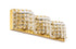 Elegant Lighting Ollie 3 light in Brass and Clear Crystals wall sconce Model: LD7016BR