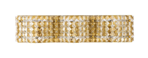 Elegant Lighting Ollie 3 light in Brass and Clear Crystals wall sconce Model: LD7016BR