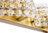 Elegant Lighting Ollie 3 light in Brass and Clear Crystals wall sconce Model: LD7016BR