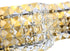 Elegant Lighting Ollie 3 light in Brass and Clear Crystals wall sconce Model: LD7016BR