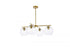 Elegant Lighting Opus 4 lights black pendant in Black and Clear Finish Model: LD2331BK