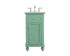 Elegant Lighting Otto 19 Inch Single Bathroom Vanity in Antique White with Ivory White Engineered Marble Model: VF12319AW-VW