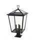 Elegant Lighting Oxford 7 inch Outdoor Pendant in Black Model: OD334P28BK