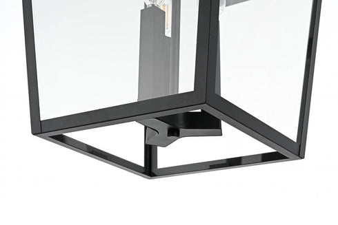 Elegant Lighting Oxford 7 inch Outdoor Pendant in Black Model: OD334W23BK