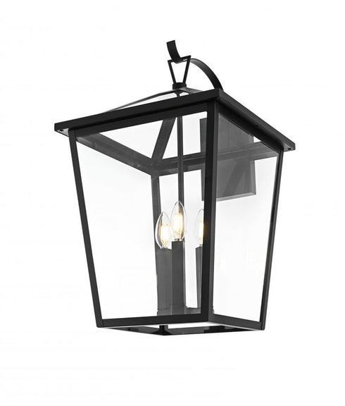 Elegant Lighting Oxford 7 inch Outdoor Pendant in Black Model: OD334W23BK