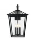 Elegant Lighting Oxford 7 inch Outdoor Pendant in Black Model: OD334W23BK