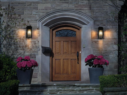 Elegant Lighting Palmer 7 inch Outdoor Pendant in Black Model: OD360W12BK