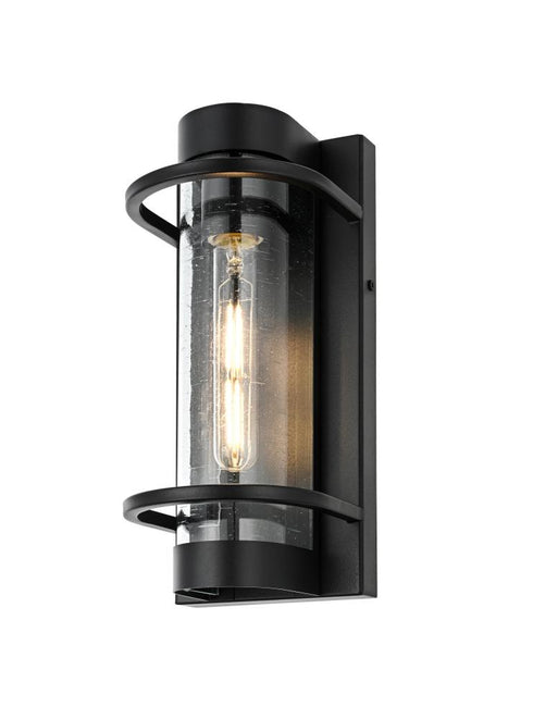 Elegant Lighting Parrish 7 inch Outdoor Pendant in Black Model: OD368W13BK