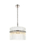 Elegant Lighting Paulina 3 Light Pendant D16 Inch x H16 Inch L3 Polished nickel Model: LD925D16PN