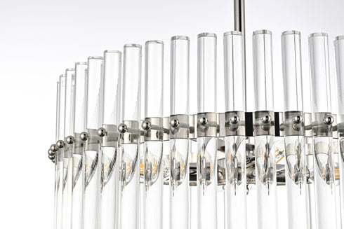 Elegant Lighting Paulina 4 Light Pendant D20 Inch x H20 Inch L4 Polished nickel Model: LD925D20PN