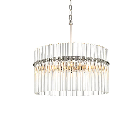 Elegant Lighting Paulina 4 Light Pendant D20 Inch x H20 Inch L4 Polished nickel Model: LD925D20PN