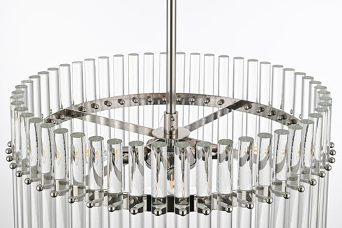 Elegant Lighting Paulina 4 Light Pendant D20 Inch x H20 Inch L4 Polished nickel Model: LD925D20PN