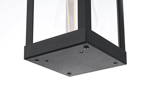 Elegant Lighting Peter 1 Light Wall Sconce W4.3 Inch E5.5 Inch H10.6 Inch in Black Model: OD413W11BK