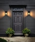 Elegant Lighting Peter 1 Light Wall Sconce W4.3 Inch E5.5 Inch H10.6 Inch in Black Model: OD413W11BK