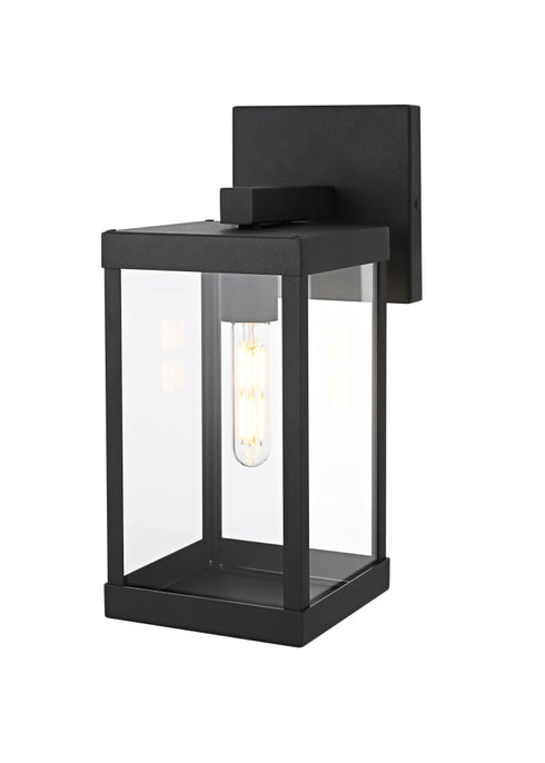 Elegant Lighting Peter 1 Light Wall Sconce W5.9 Inch E8.5 Inch H14.1 Inch in Black Model: OD413W14BK