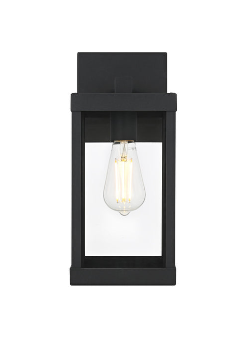 Elegant Lighting Peter 1 Light Wall Sconce W5.9 Inch E8.5 Inch H14.1 Inch in Black Model: OD413W14BK