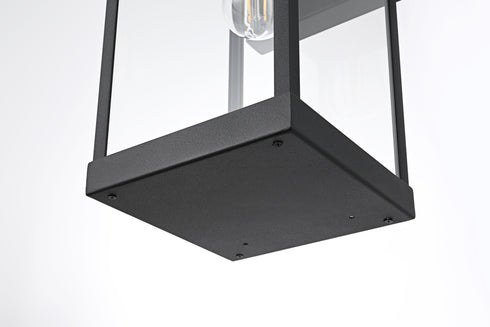 Elegant Lighting Peter 1 Light Wall Sconce W7.4 Inch E9.4 Inch H17.9 Inch in Black Model: OD413W18BK
