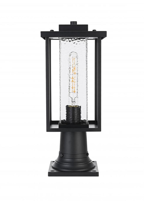 Elegant Lighting Philip 7 inch Outdoor Pendant in Black Model: OD307P17BK