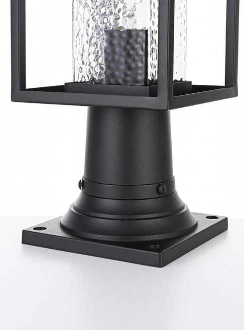 Elegant Lighting Philip 7 inch Outdoor Pendant in Black Model: OD307P17BK