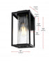 Elegant Lighting Philip 7 inch Outdoor Pendant in Black Model: OD307W12BK