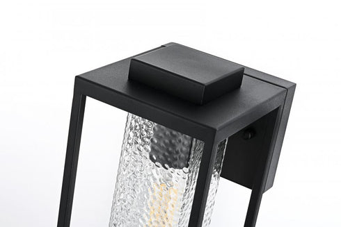 Elegant Lighting Philip 7 inch Outdoor Pendant in Black Model: OD307W12BK