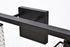 Elegant Lighting Phineas 4 lights bath sconce in black with clear crystals in Black and Clear Finish Model: LD7012BK
